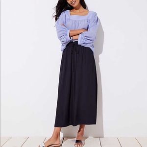 Loft black maxi skirt